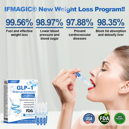 IFMAGIC® GLP-1 Pro Weight Loss Oral Solution✅One dose a day — see results in 7 days👩‍⚕️Suitable for obesity, cardiovascular diseases, diabetes, sleep apnea, high cholesterol and blood lipids, joint problems, and various other conditions🌺