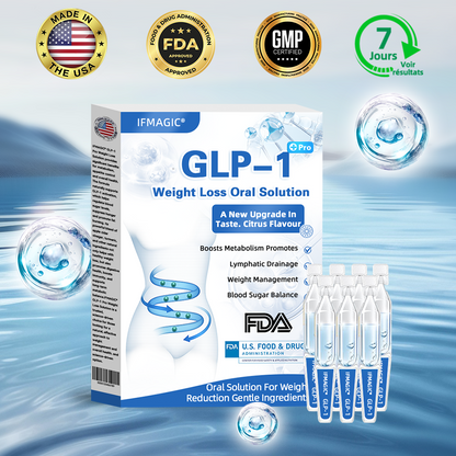 IFMAGIC® GLP-1 Pro Weight Loss Oral Solution✅One dose a day — see results in 7 days👩‍⚕️Suitable for obesity, cardiovascular diseases, diabetes, sleep apnea, high cholesterol and blood lipids, joint problems, and various other conditions🌺